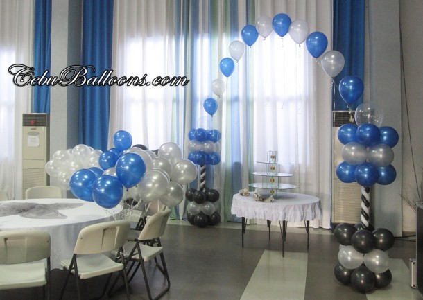 Large Cake Arch & Flying Balloons