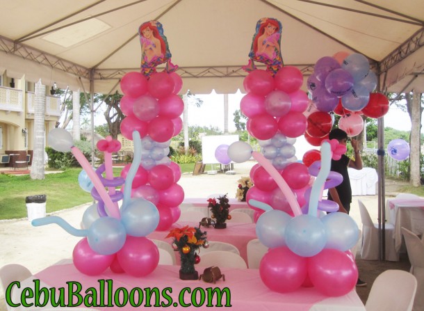 Little Mermaid Balloon Decors at Vista Mar Resort