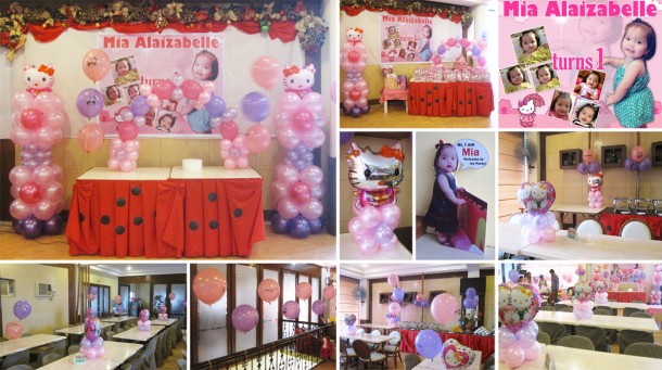 Mia Alaizabelle turns 1 (Hello Kitty Balloon Decoration Package at Sugbahan)