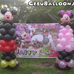 Mickey & Minnie Balloon Sculptures at Villa Esperanza