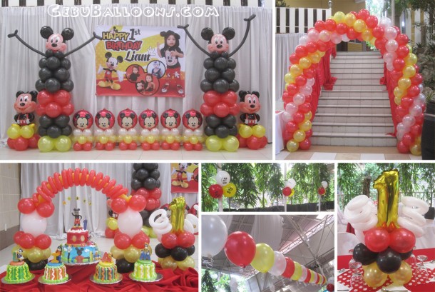 Mickey Mouse Balloon Arrangement at TLC