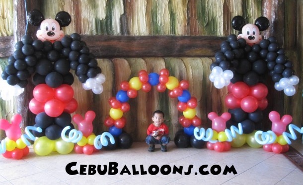 Mickey Mouse Balloon Decoration at Caballero Compound, Tisa