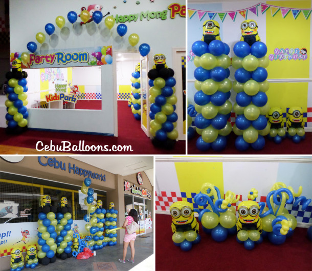 Minions Balloon Decoration Package at Cebu Happy Mong Kids Park