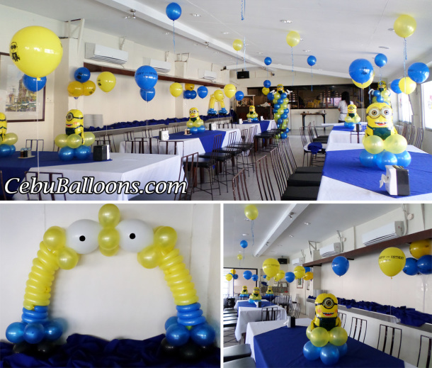 Minions (Despicable Me) Balloon Setup at Antonio's Place