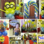 Minions Theme Balloon Setup at AA's Barbeque Pusok