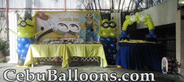 Minions Theme Balloons at Metro Park Hotel