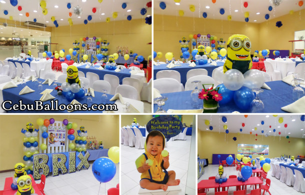 Minions-theme Balloon Decoration with Styrocrafts at Playmaze Parkmall