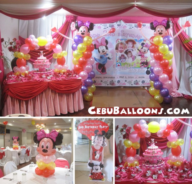 Minnie Mouse Balloon Decoration for Jamella Audrie at Royal Concourse