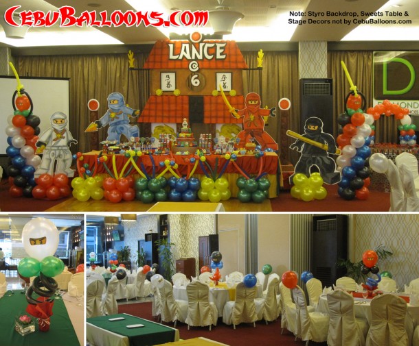 Ninjago Balloon Decoration