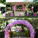 Pink & Purple Balloon Decors for Kaithlyn's 18th Birthday at Ellen's Garden