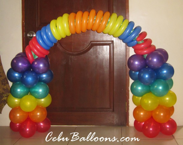 Rainbow Cake Arch