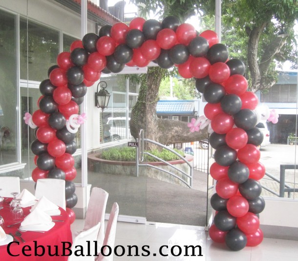 Red & Black Entrance Arch for a Ladybug Party