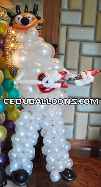 Rock star Balloon Sculpture (White) at Shangri la Mactan