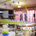 Simple Wedding-Christening Balloon Decoration at Hannah's Party Place