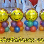 Smiley Balloons with Assorted Base