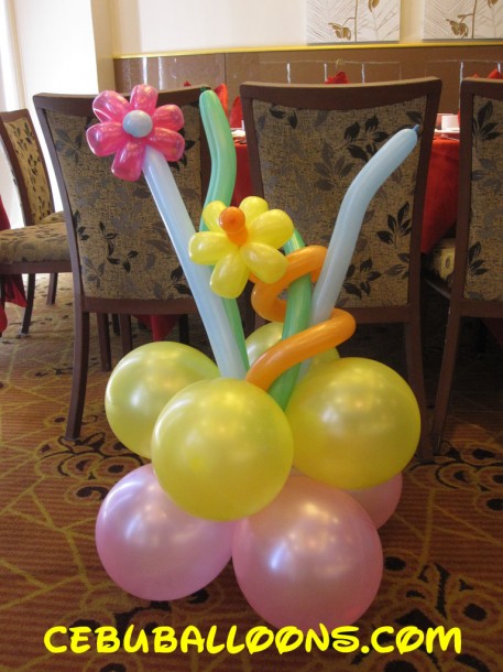 Stage Decor with Two Flowers