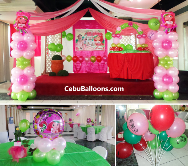 Strawberry Shortcake Balloon Decoration Package at Metro Park Hotel (Restaurant Function Room)