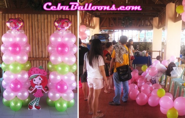 Strawberry Shortcake Balloon Decoration at Ocean Pearl Resort