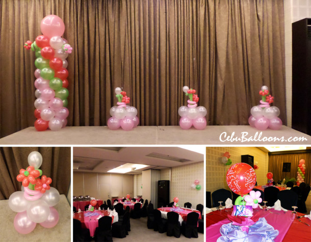 Strawberry Shortcake Theme Balloon Decoration Package at Diamond Hotel