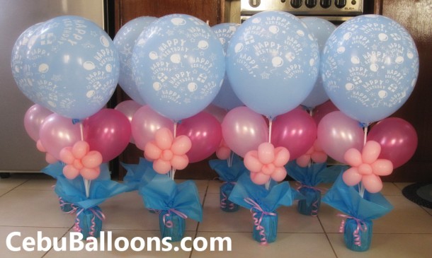 Surprise Centerpieces for Sweet 16 Birthday