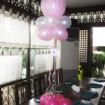 Tall Centerpiece Design for Christening at Patio Isabel