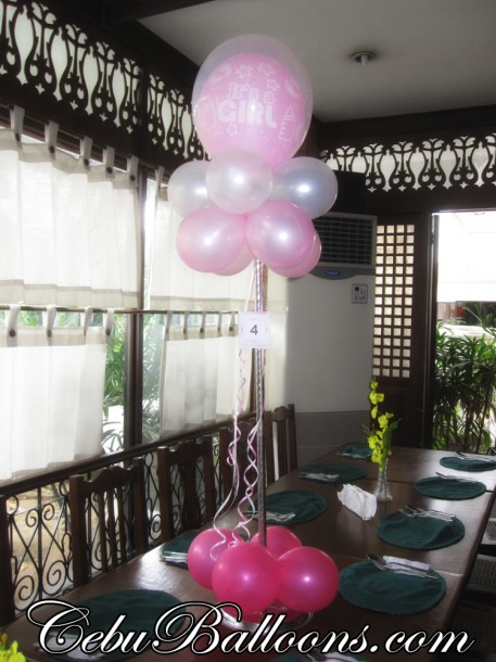 Tall Centerpiece Design for Christening at Patio Isabel