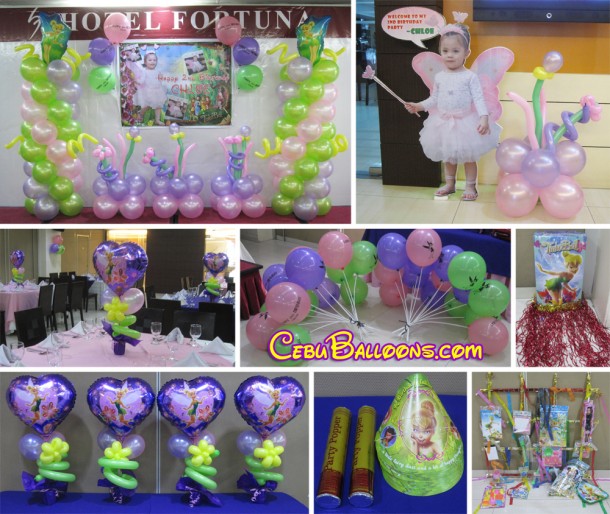 Tinkerbell Balloon Arrangement & Party Package at Hotel Fortuna