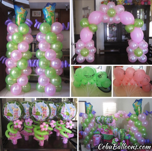 Tinkerbell Balloon Setup at Pacific Grande