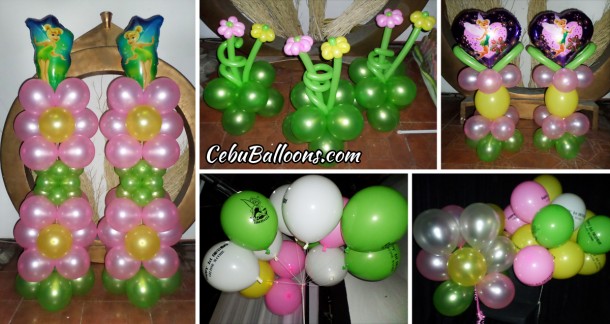 Tinkerbell Balloon Setup at URL Resto Lounge