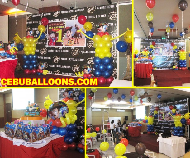 Toy Story Theme Balloon Decoration at Allure Hotel and Suites