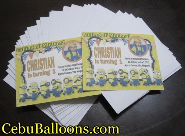 Minions Personalized Invitation