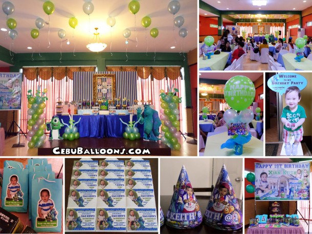 Monsters University Balloon Decoration & Kiddie Party Package at Hannah's Party Place (3rd Floor)