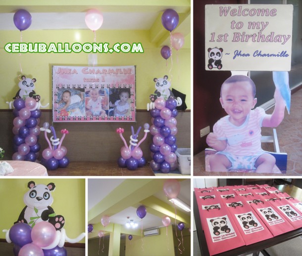 Panda Bear Theme Balloon Decoration Package at Hannah's Party Place