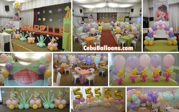 Pastel Balloon Decoration Package at Montebello Villa Hotel