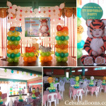 Safari Balloon Decoration with Celebrant Standee (Javee) at Hannah's Place