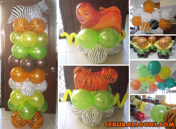 Safari Theme Budget Balloon Decoration at Tres de Abril