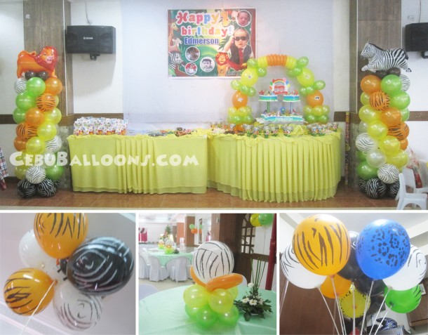 Safari Theme Sulit Balloon Decoration at Maria Lina Building