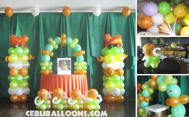 Safari-theme Balloon Arrangement at Ching Palace