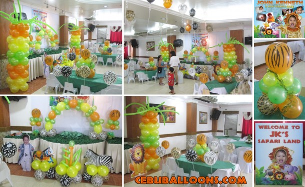 Safari-theme Balloon Decoration (Stage)