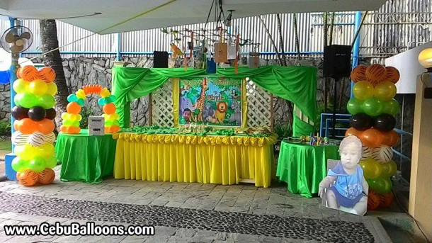 Safari-theme Decors with Party Supplies at Metro Park (Khyle)