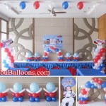 Airplane Theme Balloon Decoration Setup at Avalon Ayala