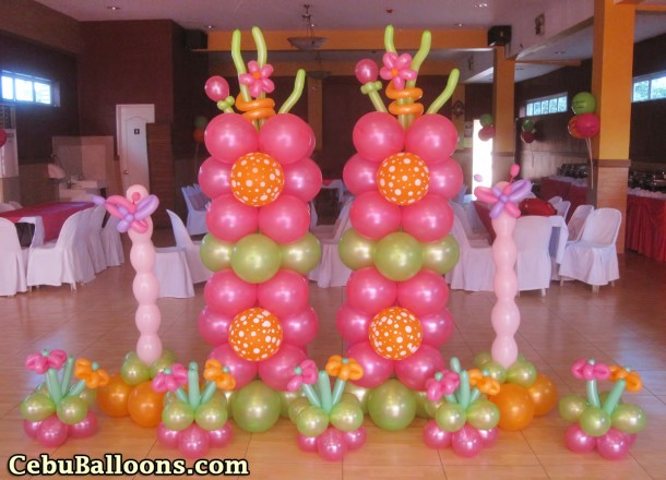 Flowers & Butterflies Balloon Decor Package at Hannah's Place