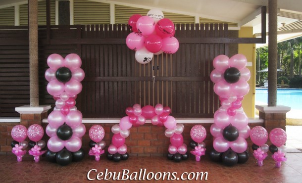 Glamour Balloon Decoration at Gallego Private Resort