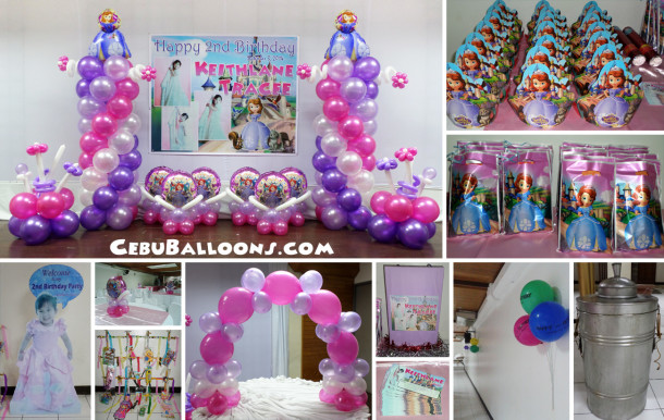 Sofia the First Balloon Decors & Kiddie Party Package at Sacred Heart Center (St Joseph Hall)