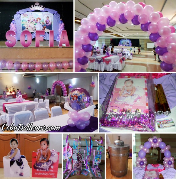 Sofia the first Balloon Decoration with Party Package at MCWD Social Hall