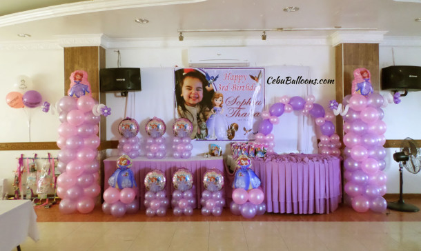 Sofia the first Decor & Party Combo Package at Maria Lina