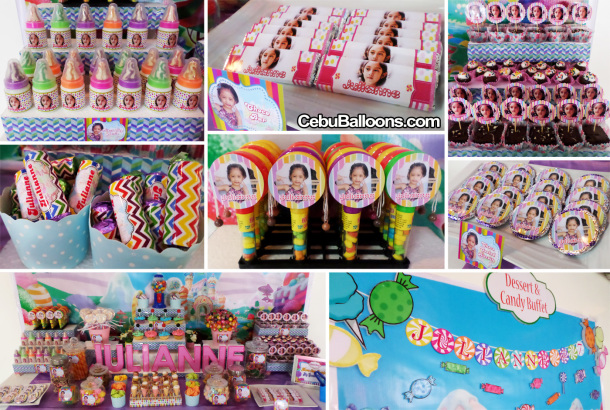 Details of Candyland Theme Sweets Buffet at Sacred Heart Center