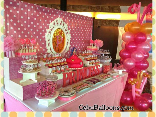 Princess 20th Birthday Dessert Buffet
