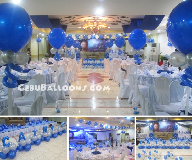 Balloon Decoration Package for 40th Birthday at Cebu Business Hotel