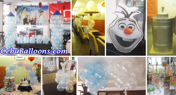 Composite - Frozen Theme Decoration and Birthday Party Package